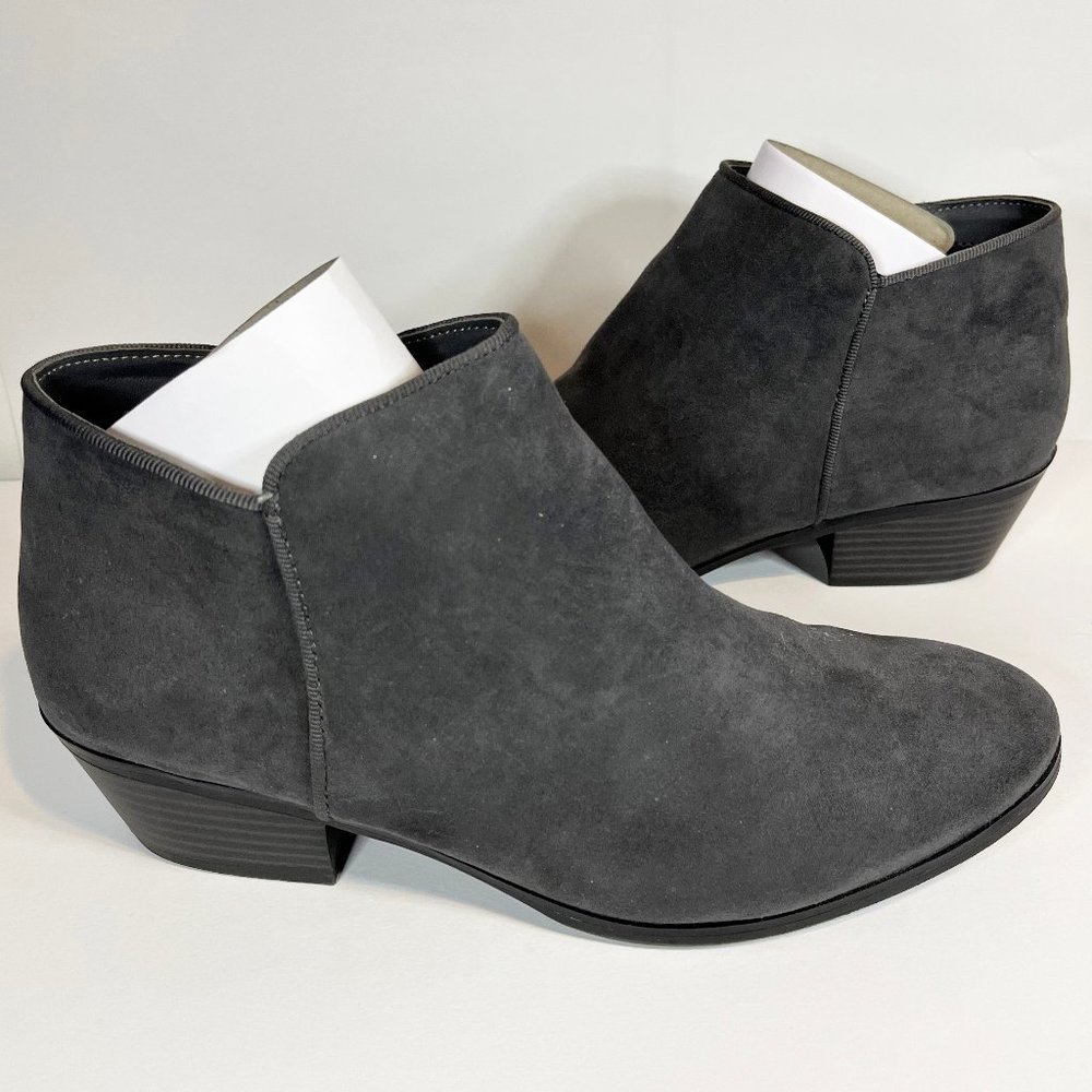 Style & Co Charcoal Wileyy Ankle Booties - 8 Wide